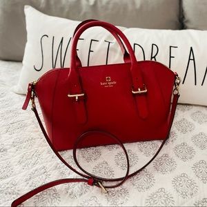 Kate Spade Deep Red Handbag - Like New